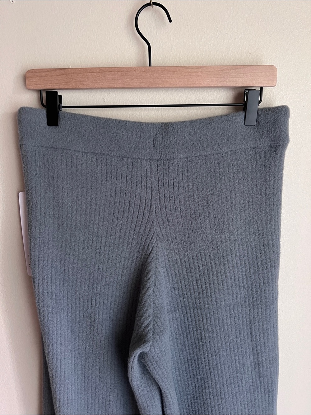 Alo Women’s Snuggle Up Sweater High Waist Wide Leg Pant Steel Grey Size L - Picture 7 of 15